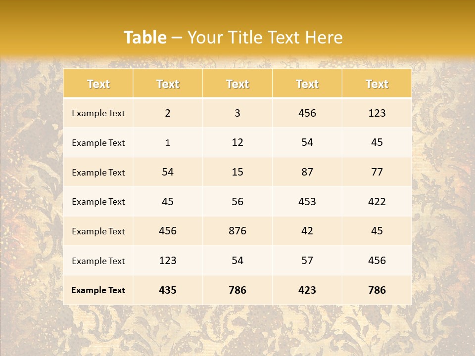 Wallpaper Ornament Texture PowerPoint Template
