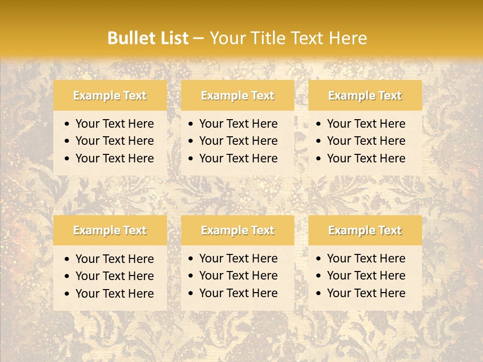 Wallpaper Ornament Texture PowerPoint Template