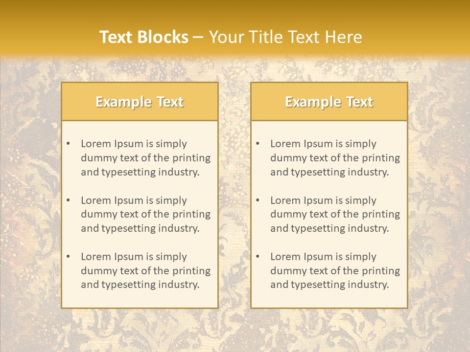 Wallpaper Ornament Texture PowerPoint Template