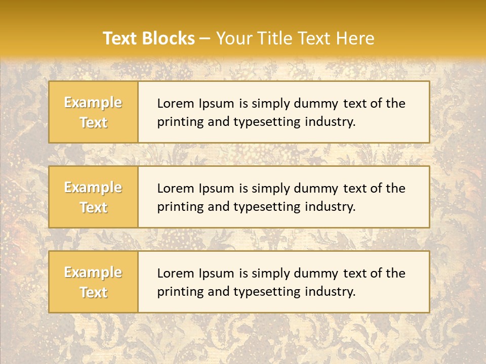 Wallpaper Ornament Texture PowerPoint Template