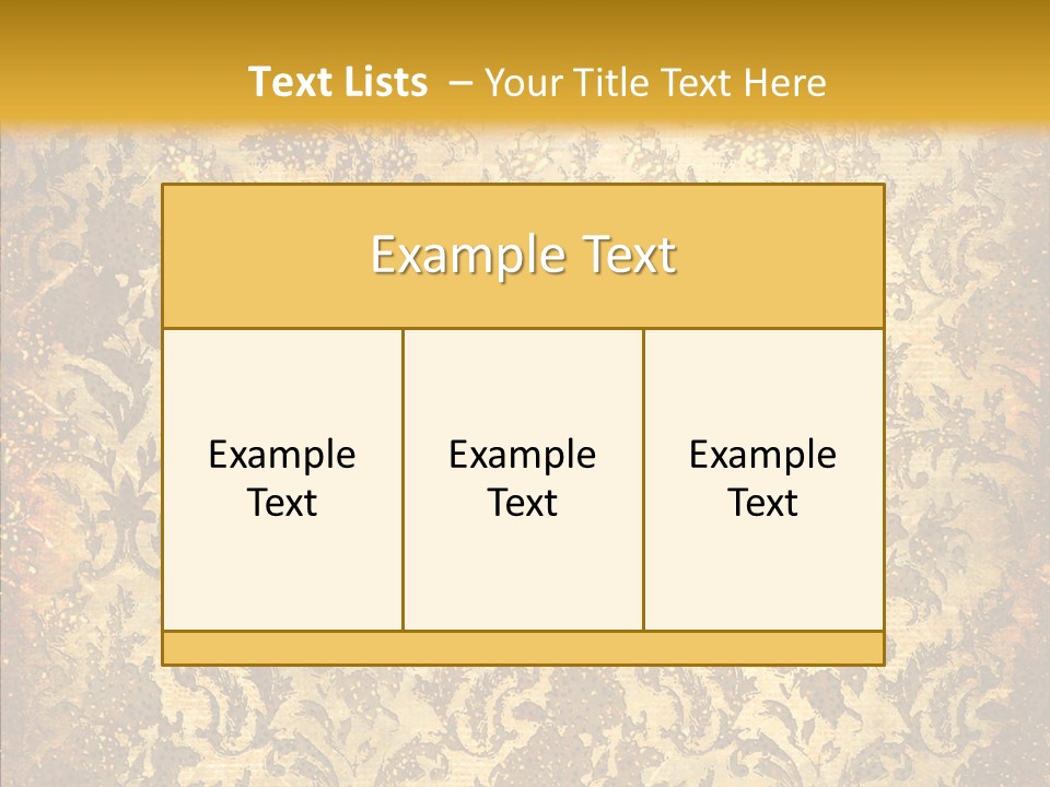 Wallpaper Ornament Texture PowerPoint Template