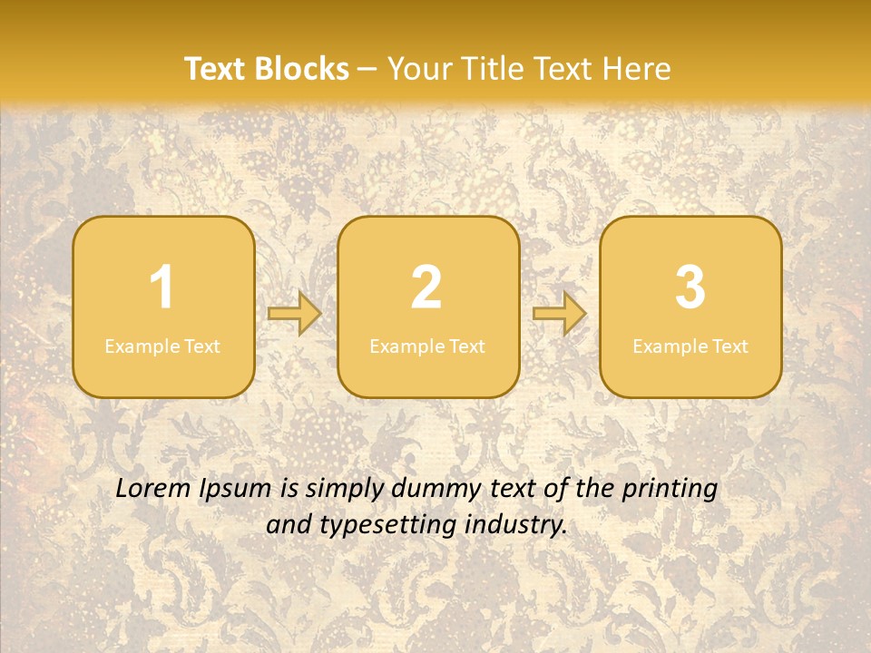 Wallpaper Ornament Texture PowerPoint Template