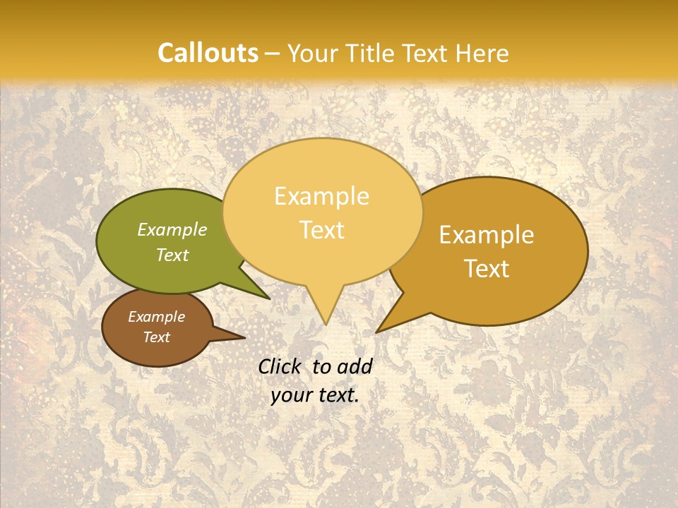 Wallpaper Ornament Texture PowerPoint Template