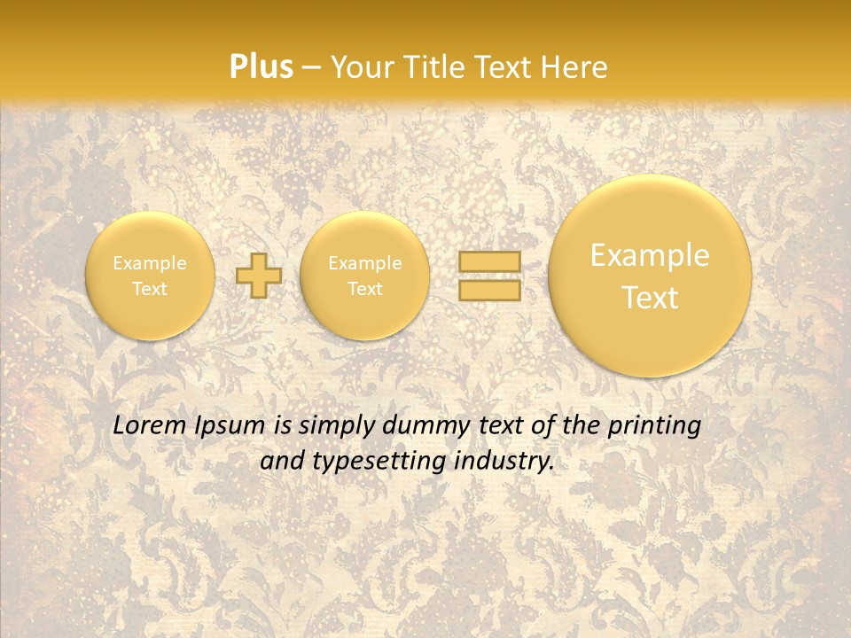 Wallpaper Ornament Texture PowerPoint Template