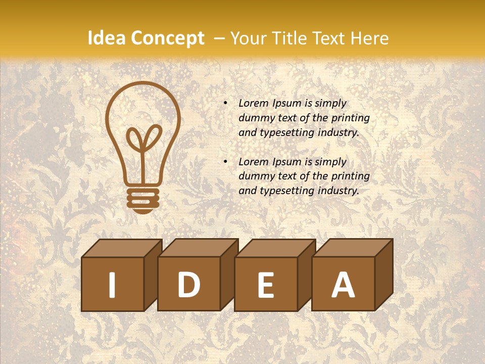 Wallpaper Ornament Texture PowerPoint Template