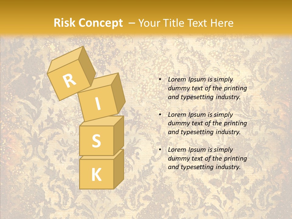 Wallpaper Ornament Texture PowerPoint Template