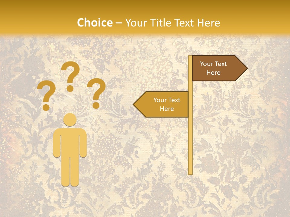 Wallpaper Ornament Texture PowerPoint Template