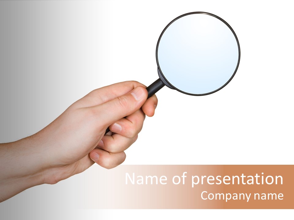 Handle Tool Holding PowerPoint Template