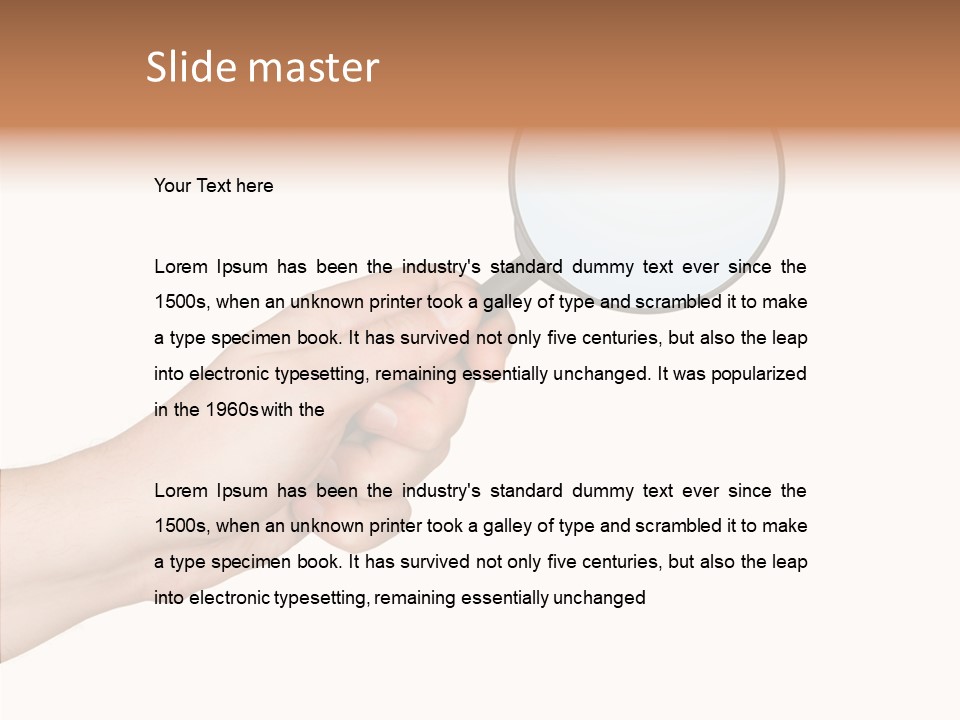 Handle Tool Holding PowerPoint Template