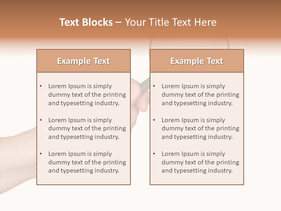 Handle Tool Holding PowerPoint Template