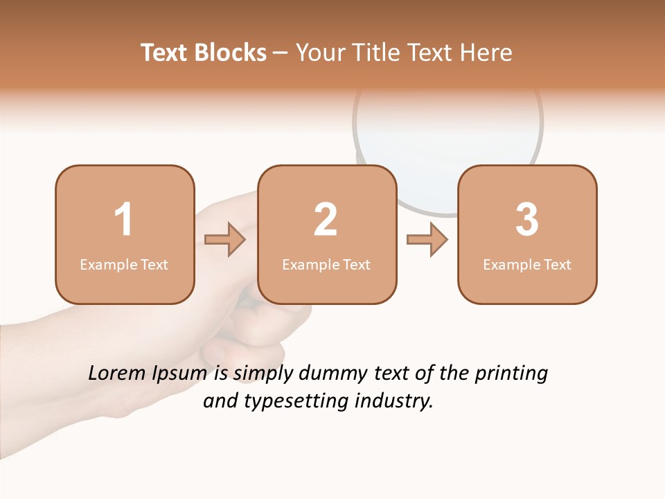 Handle Tool Holding PowerPoint Template