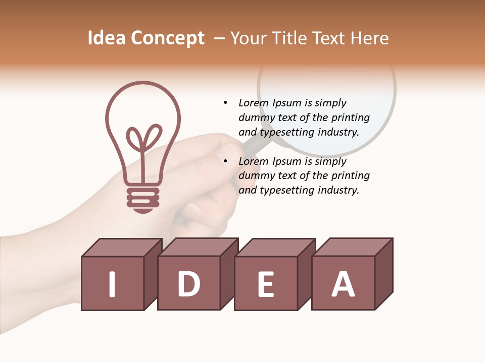 Handle Tool Holding PowerPoint Template