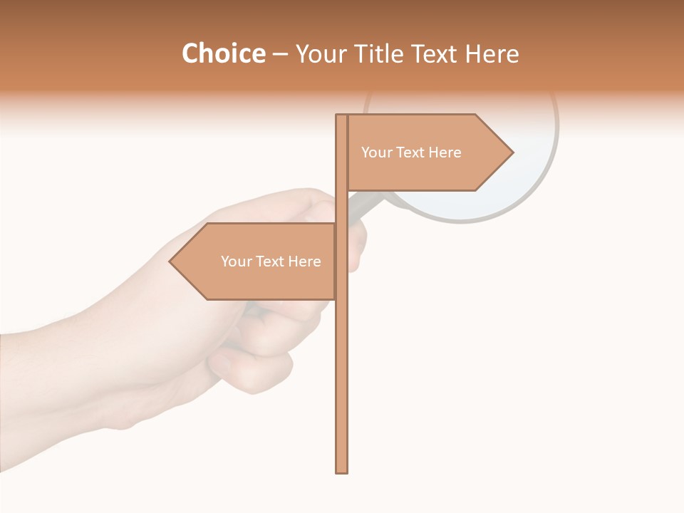 Handle Tool Holding PowerPoint Template