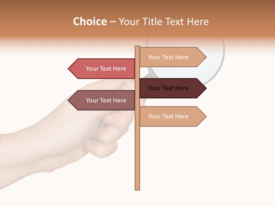 Handle Tool Holding PowerPoint Template