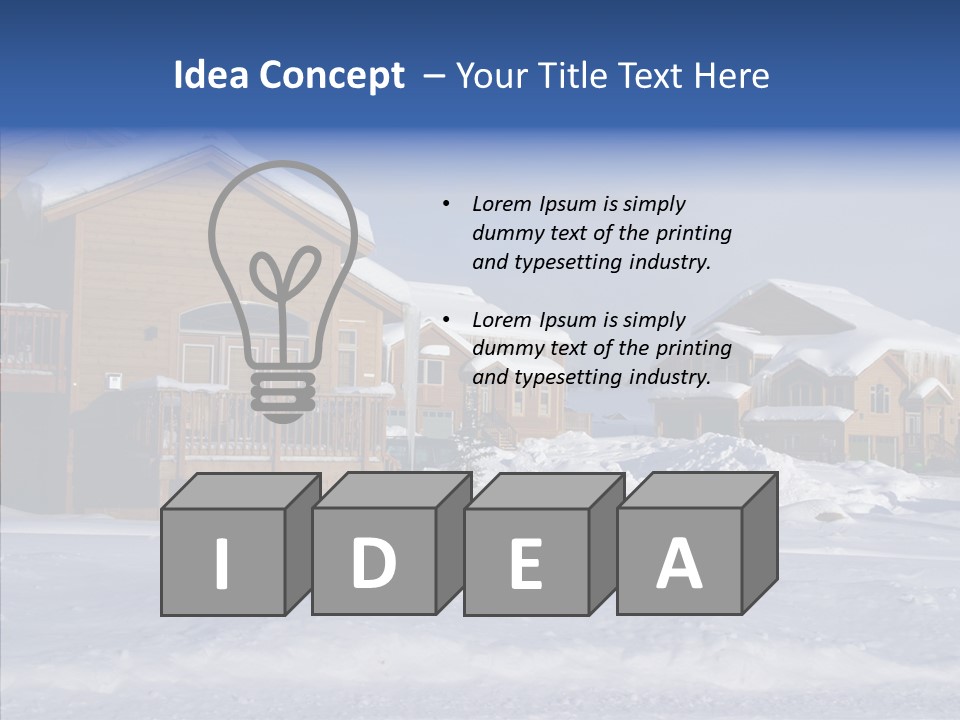 Roof Homes Modern PowerPoint Template