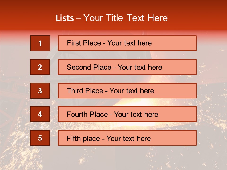 Chikakage Features Blast Furnace PowerPoint Template