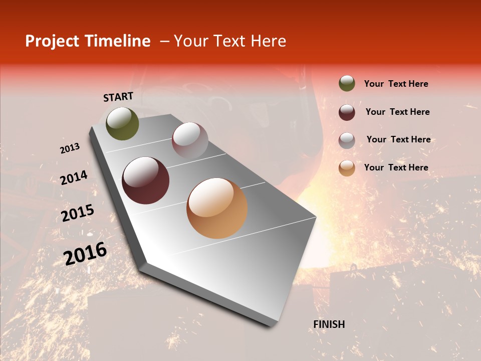 Chikakage Features Blast Furnace PowerPoint Template