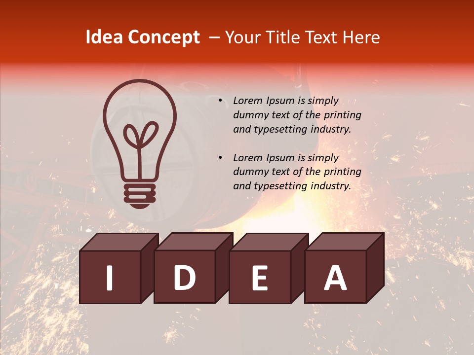 Chikakage Features Blast Furnace PowerPoint Template