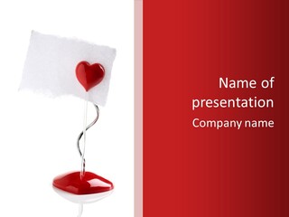 Message Romantic Paper PowerPoint Template