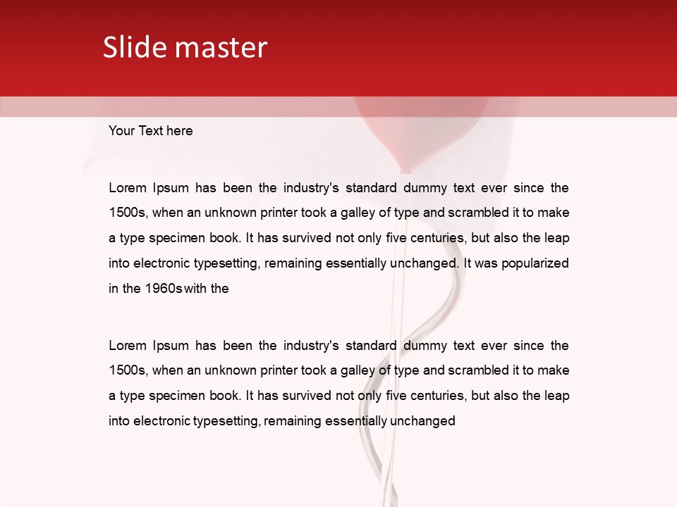 Message Romantic Paper PowerPoint Template