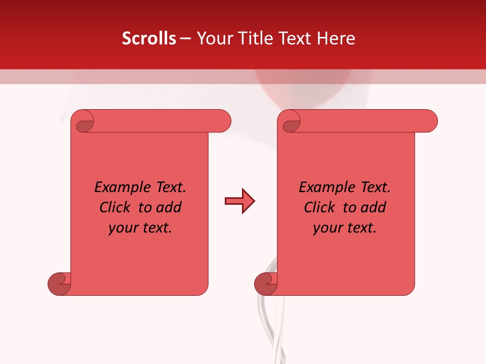 Message Romantic Paper PowerPoint Template