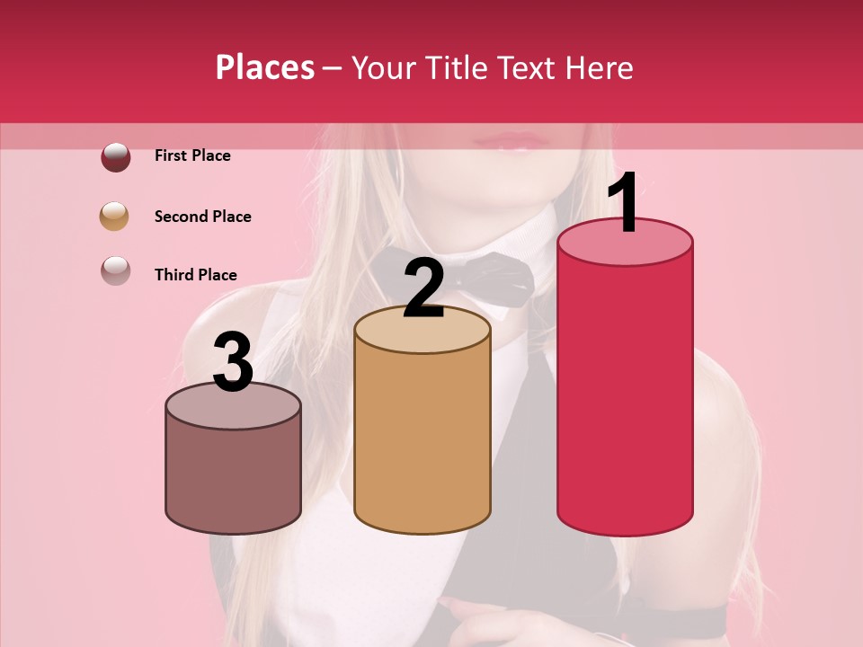 Cool Blond Alluring PowerPoint Template