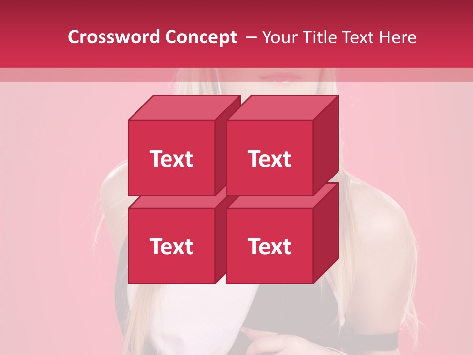 Cool Blond Alluring PowerPoint Template