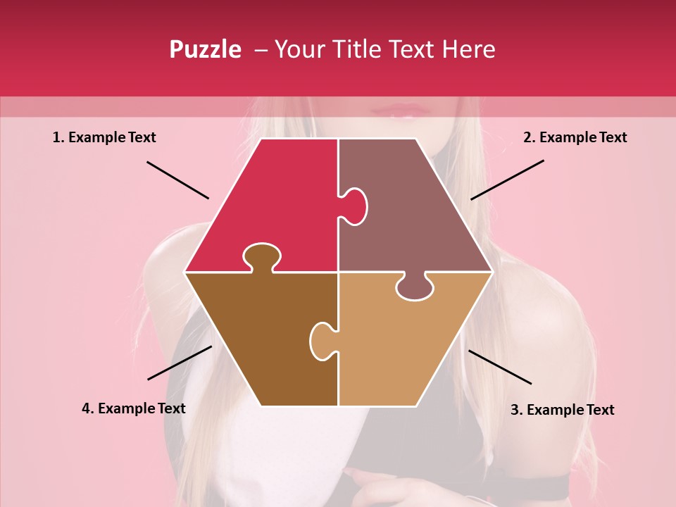 Cool Blond Alluring PowerPoint Template
