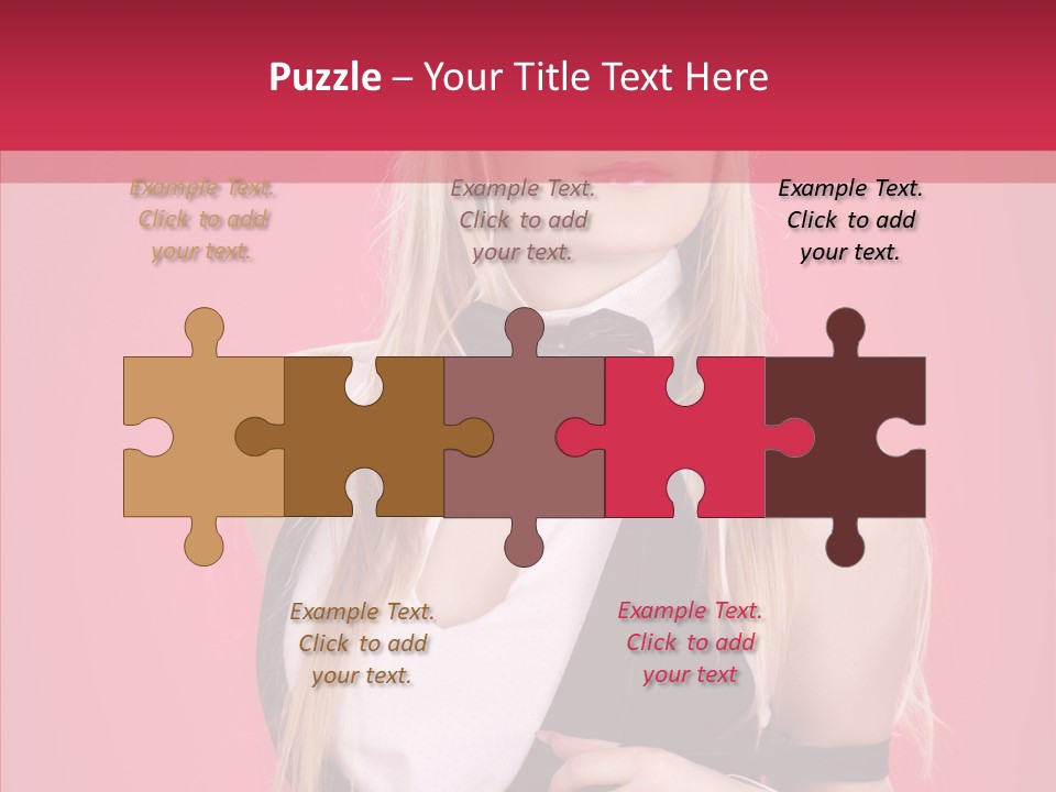 Cool Blond Alluring PowerPoint Template