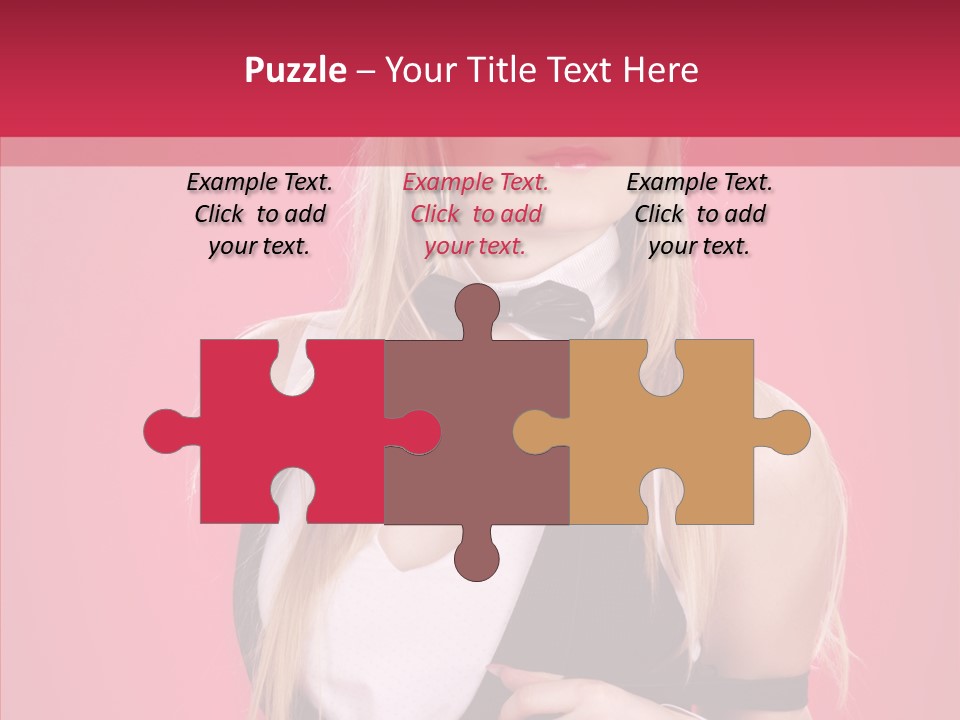 Cool Blond Alluring PowerPoint Template