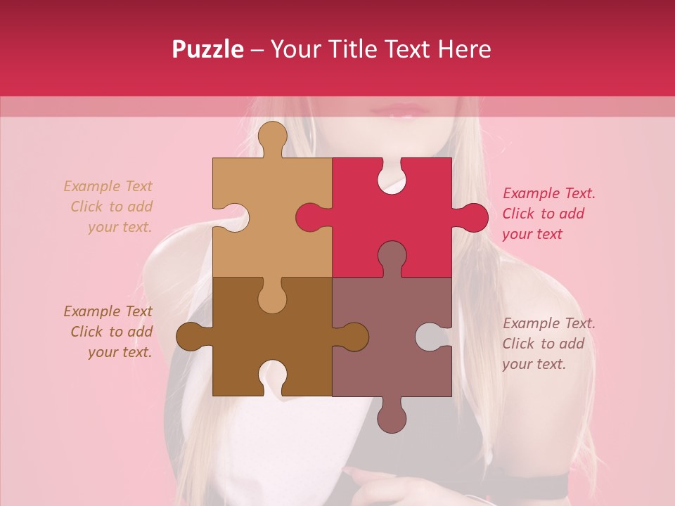 Cool Blond Alluring PowerPoint Template