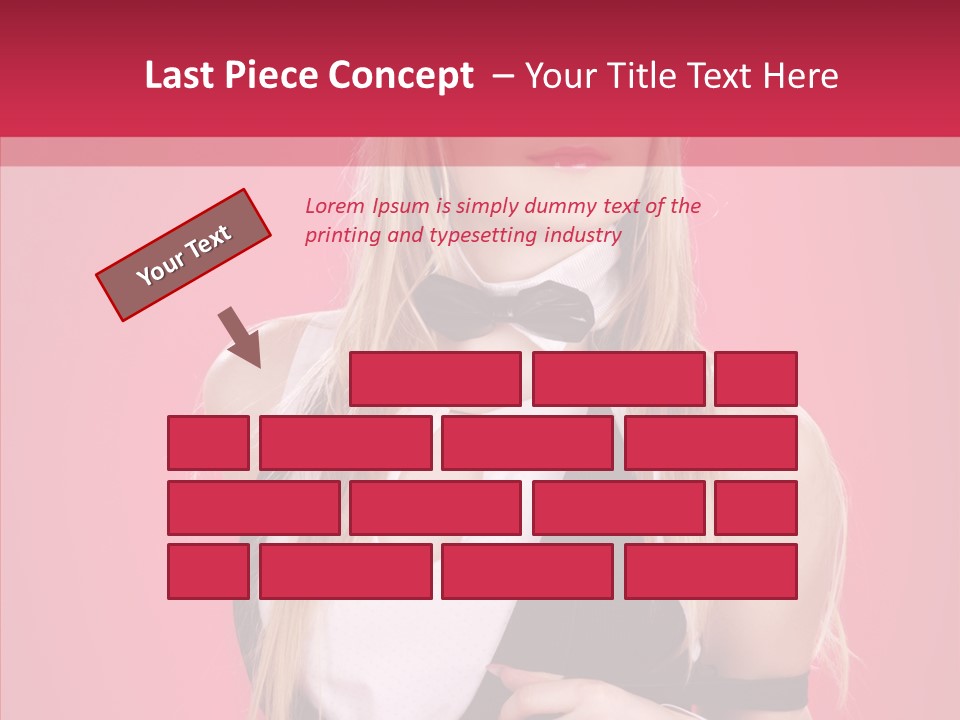 Cool Blond Alluring PowerPoint Template