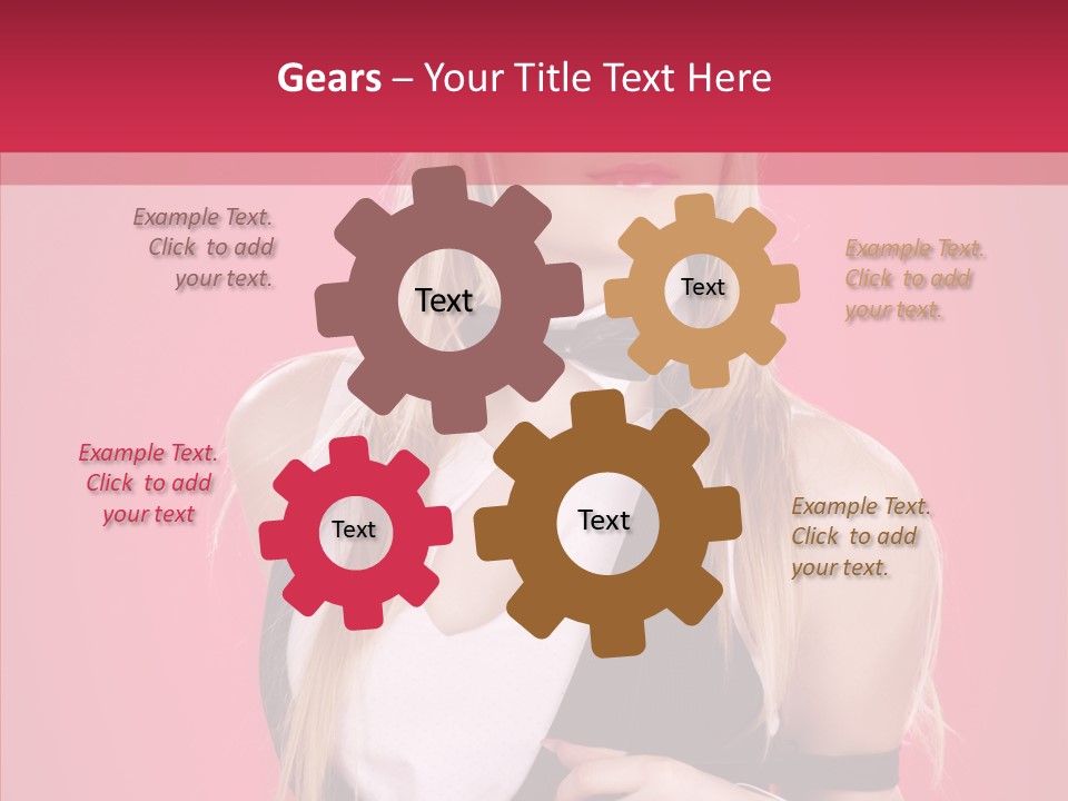 Cool Blond Alluring PowerPoint Template