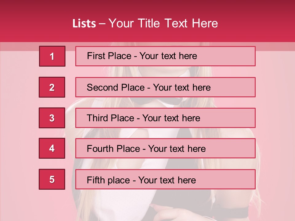 Cool Blond Alluring PowerPoint Template