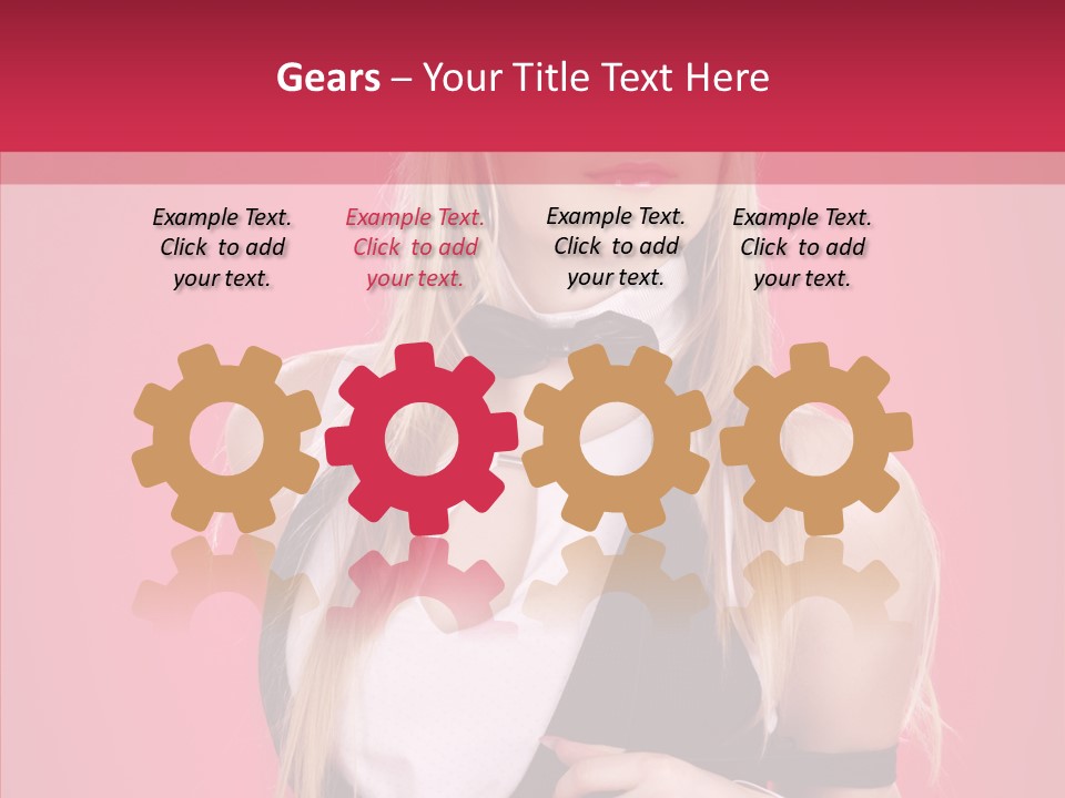 Cool Blond Alluring PowerPoint Template