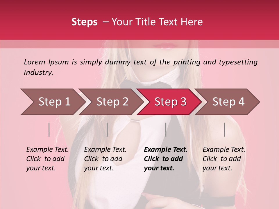 Cool Blond Alluring PowerPoint Template