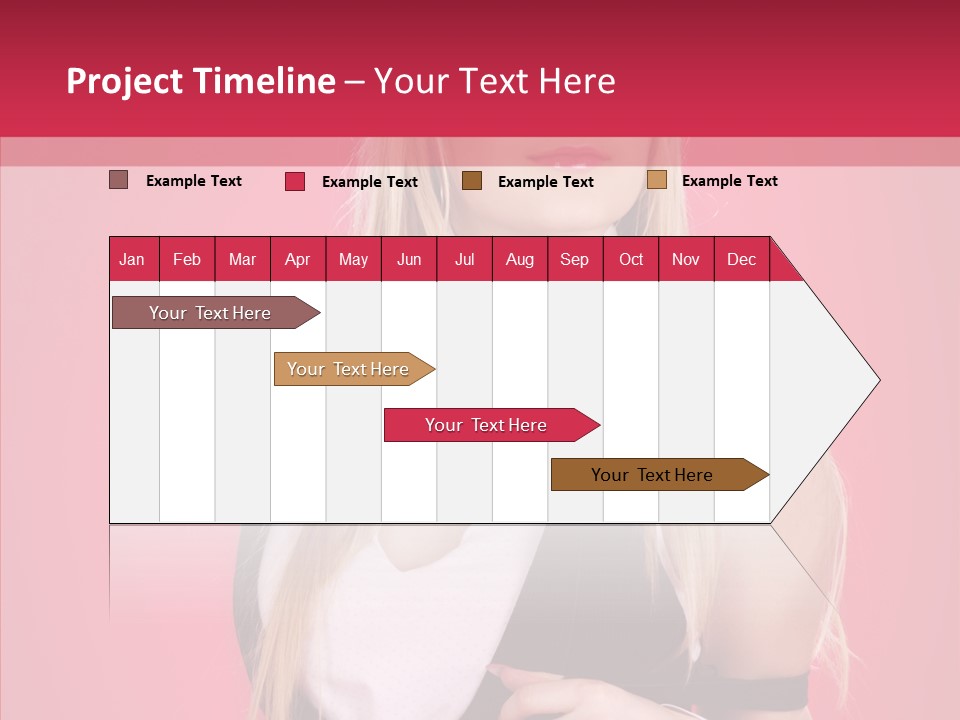 Cool Blond Alluring PowerPoint Template