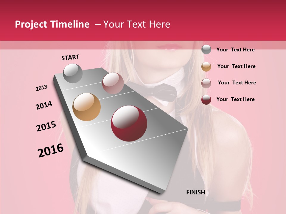 Cool Blond Alluring PowerPoint Template