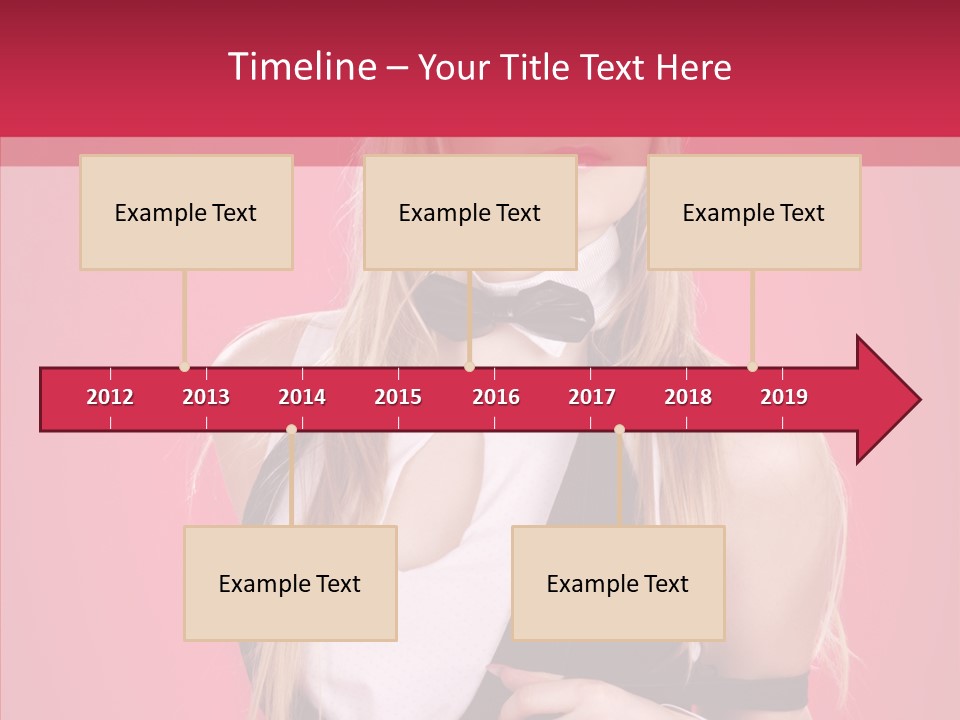 Cool Blond Alluring PowerPoint Template