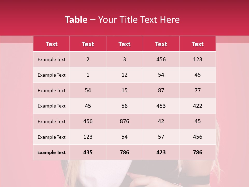 Cool Blond Alluring PowerPoint Template