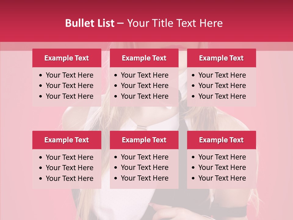 Cool Blond Alluring PowerPoint Template