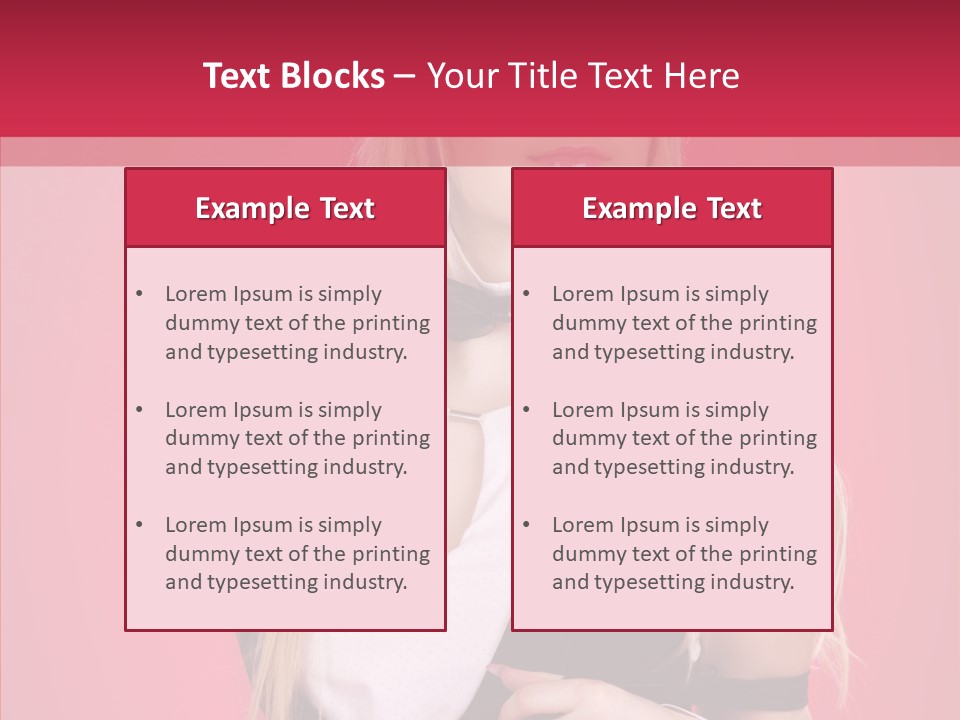 Cool Blond Alluring PowerPoint Template