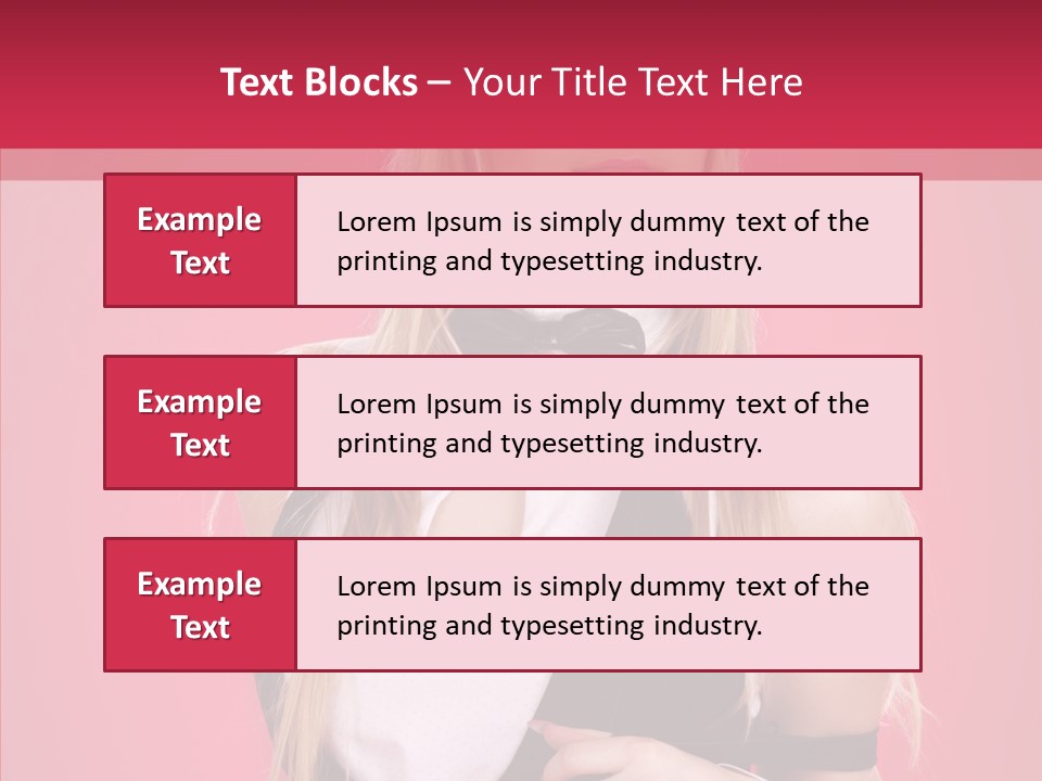 Cool Blond Alluring PowerPoint Template