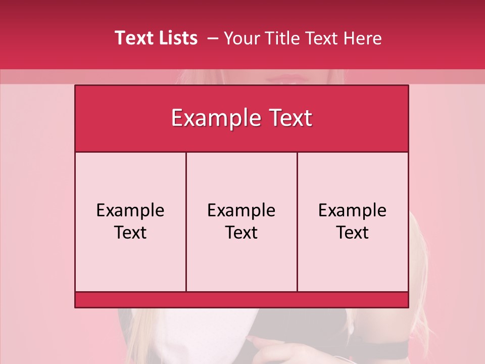 Cool Blond Alluring PowerPoint Template