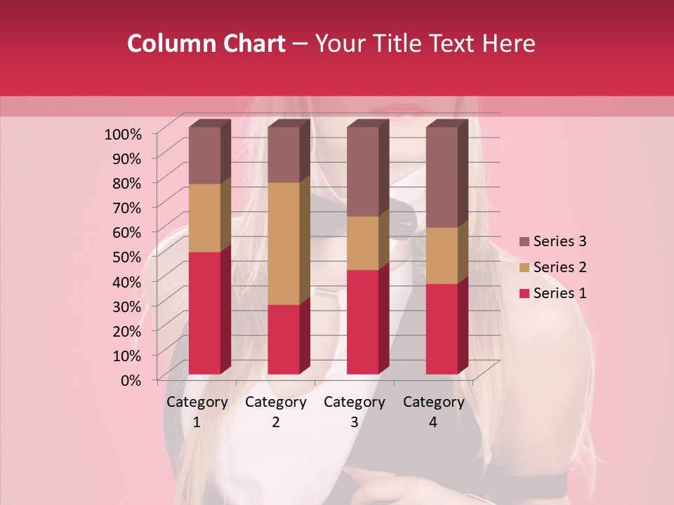 Cool Blond Alluring PowerPoint Template