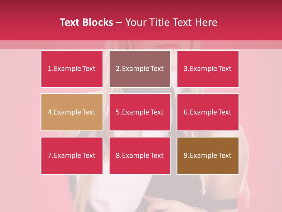 Cool Blond Alluring PowerPoint Template