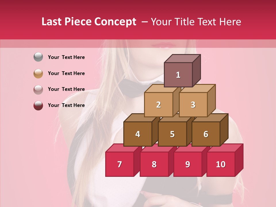 Cool Blond Alluring PowerPoint Template