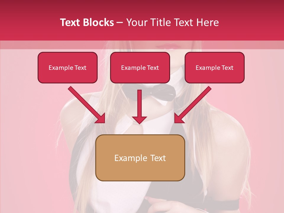 Cool Blond Alluring PowerPoint Template