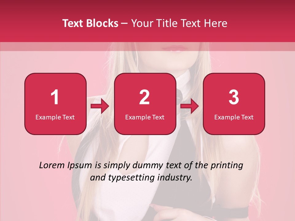 Cool Blond Alluring PowerPoint Template