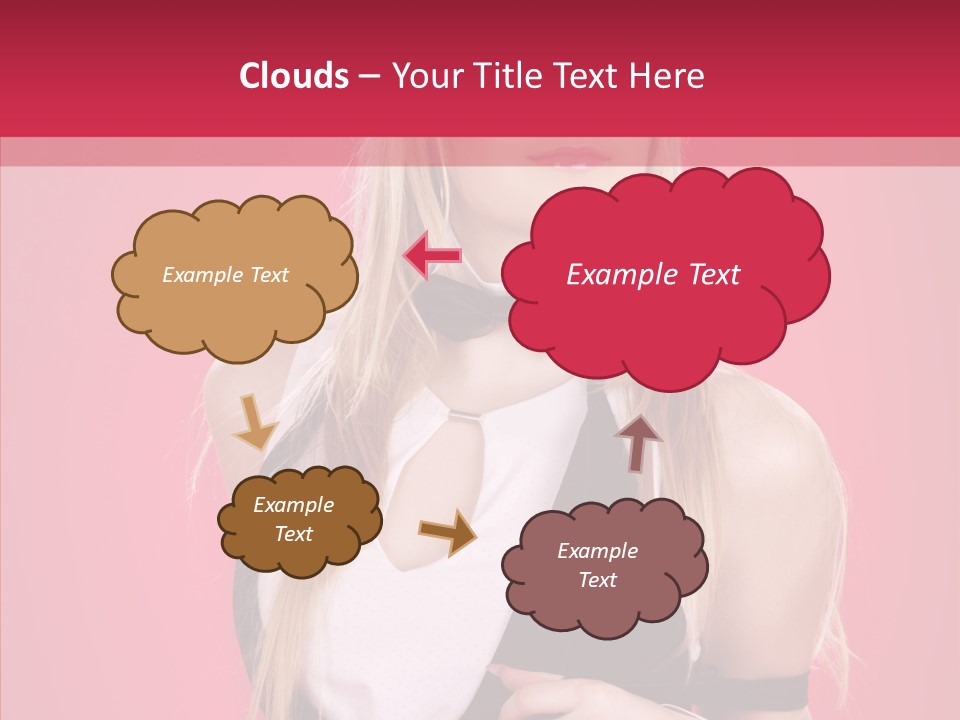 Cool Blond Alluring PowerPoint Template